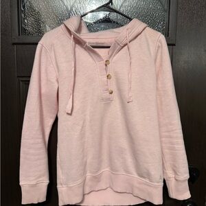 Eddie Bauer Light Pink Button-Up Hoodie